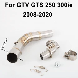 Motorcycle Exhaust Muffler Link Pipe 51mm Escape for Piaggio GTS300 for Vespa GTS 125 250 300 2008-2017 2018 2019 2020 GTS300