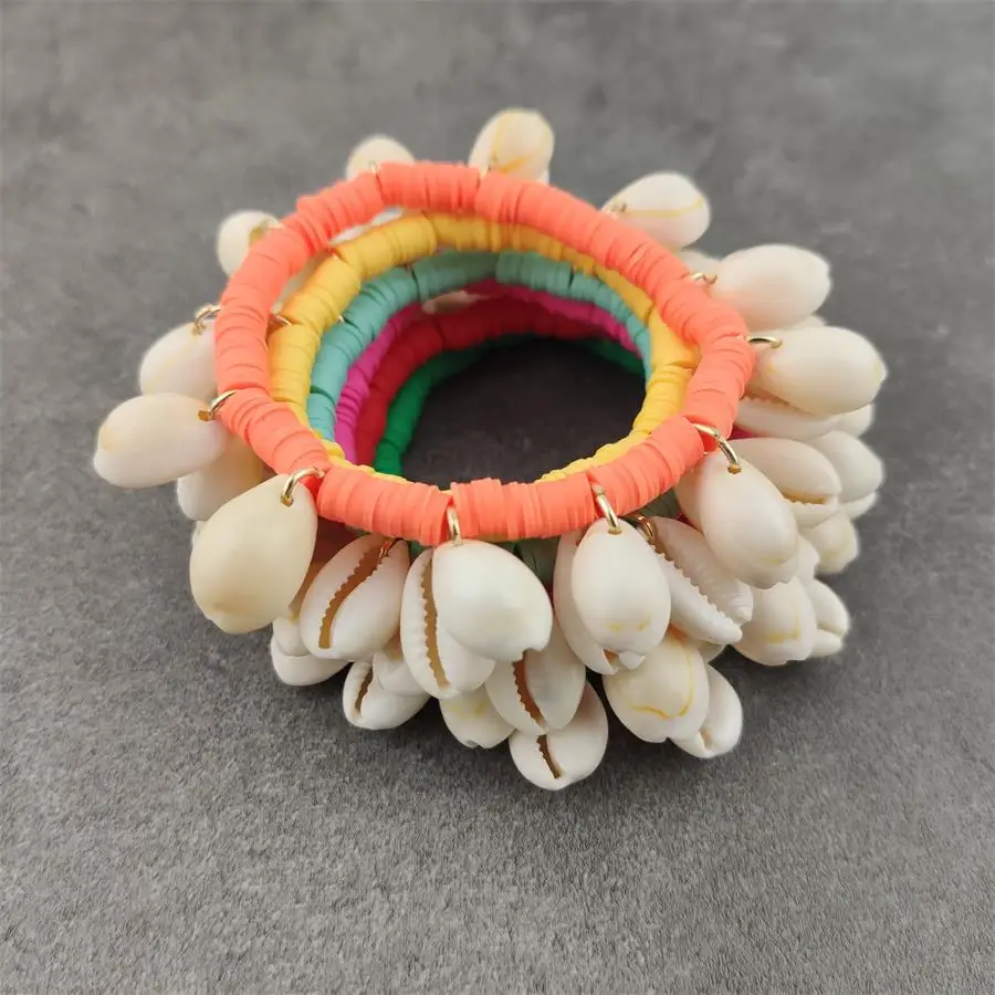

Boho Conch Shell Elastic Bracelet For Women Sea Style Beach Bracelets Bangles Summer Holiday Gift Femme Fine Bracelet Jewelry