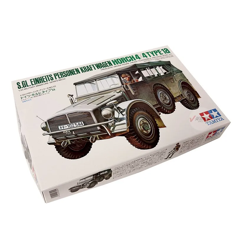 Tamiya Plastic Assembly Model 1/35 Germany Horch Type 1A Large Commander Car Adult Collection DIY Assembly Kit 35052