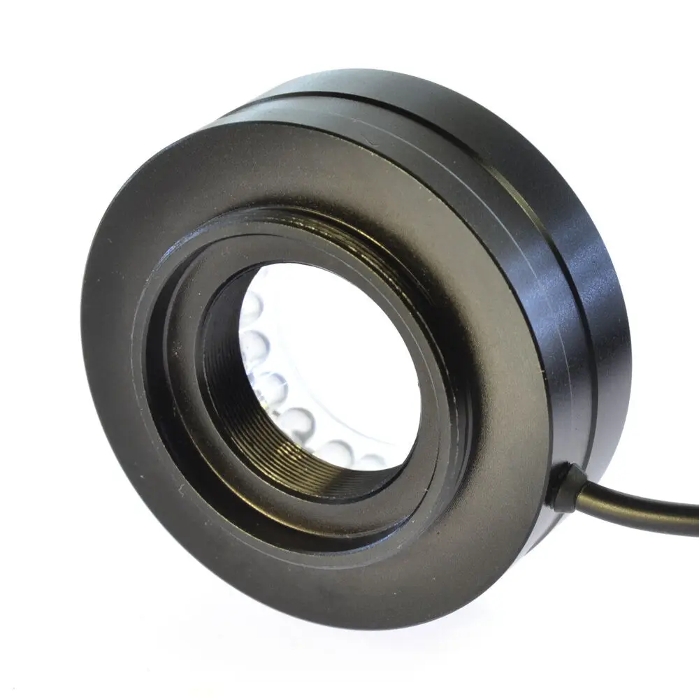 6 colori microscopio anello anello in metallo anello regolabile LED anello illuminatore lampada 40 pezzi luce LED 28mm diametro interno.
