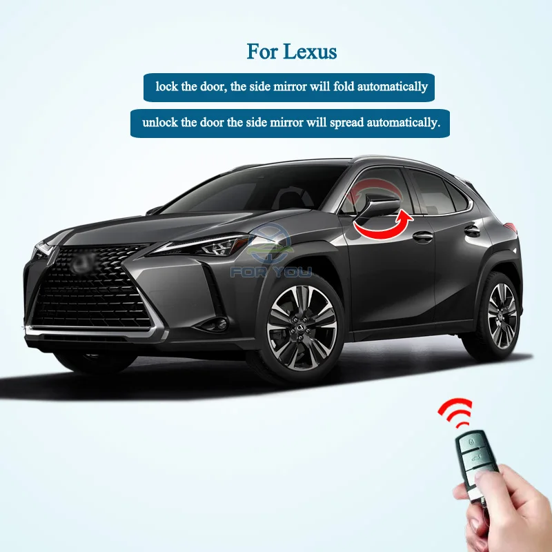 FORYOU Car Auto Side Rear Mirror Folding Fold and Unfold Module For Lexus UX/ES serial 2018-2024 Plug and Play