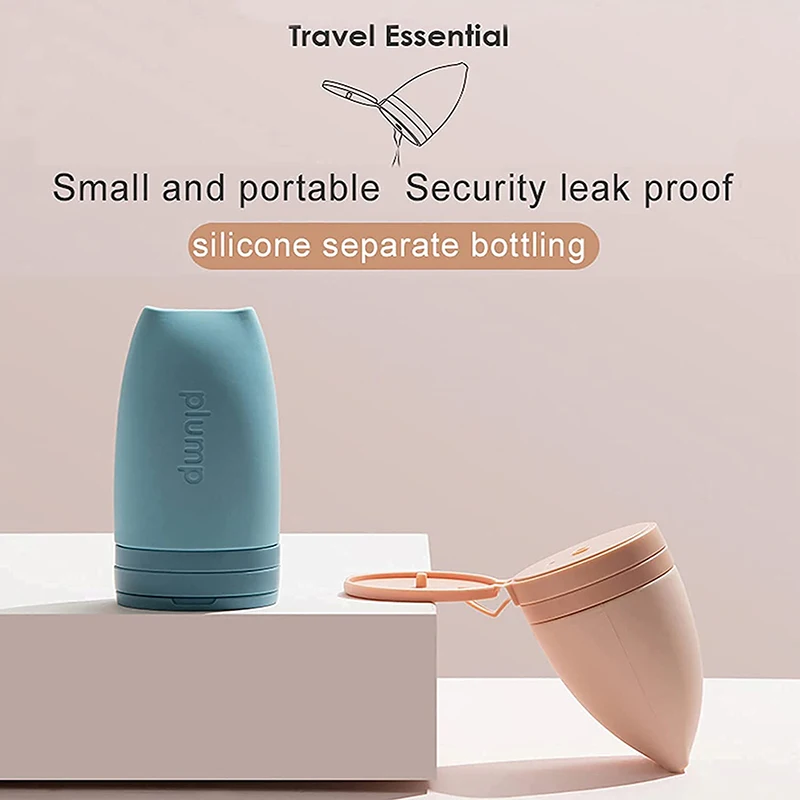 Di Động Chai Du Lịch Rò Rỉ Chống Squeezable Silicon Ống Vệ Sinh Hộp Đựng Lọ Chai Dầu Gội Dầu Xả