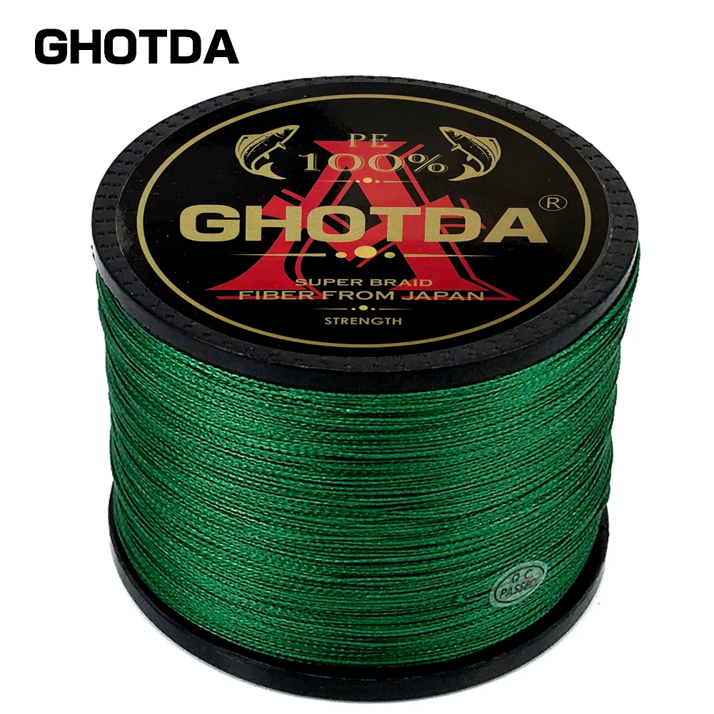 GHOTDA X4 hilo trenzado PE 4 hebras 10-120LB para río y lago