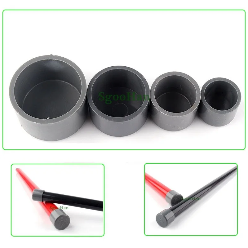 5~100pcs Size 20~50mm PVC Pipe End Plug Fish Tank Tube Joints Connector Irrigation System Plastic End Cap Frame Fittings