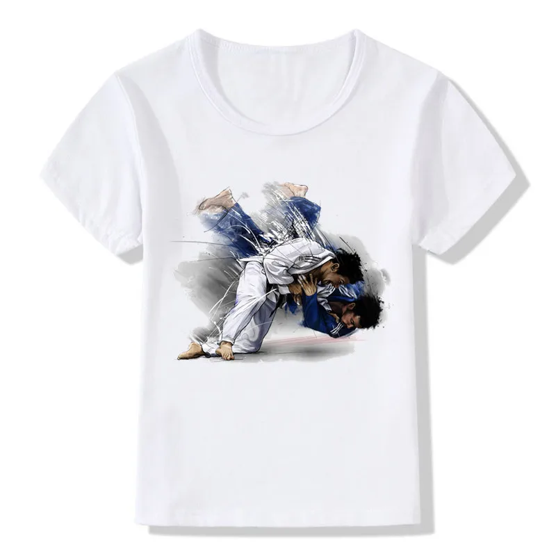 Baby Boys&Girls Evolution Of A Judo T shirt Summer Children Tops T shirt Kids Casual Soft Clothes