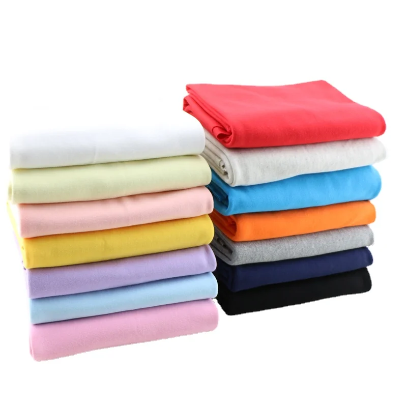 

Width 72inch 40s 100% Cotton Double Sides Knitted T-shirt Baby Clothes Fabric No fluorescent agent