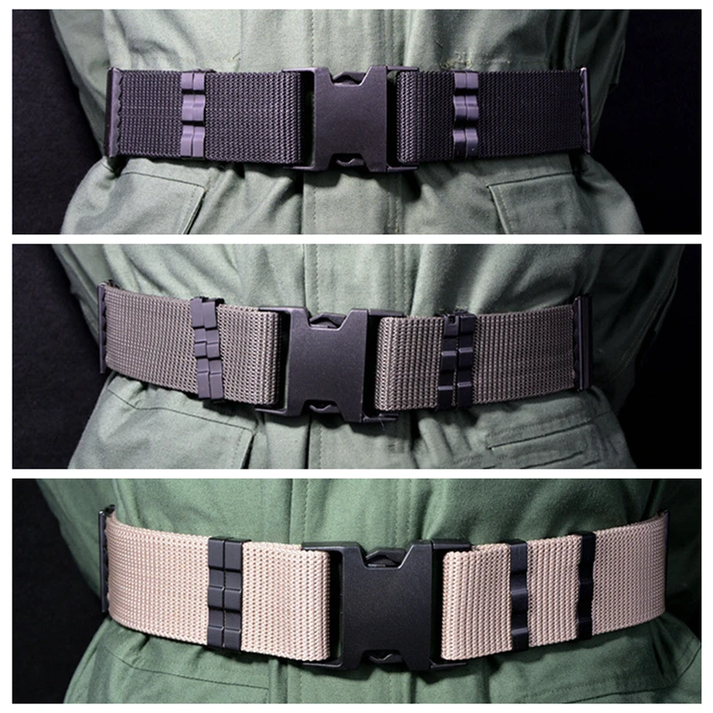 Ceinture tactique militaire en Nylon de 5.5cm, accessoire de sécurité pour les Forces spéciales, pour la chasse en plein air, équipement militaire