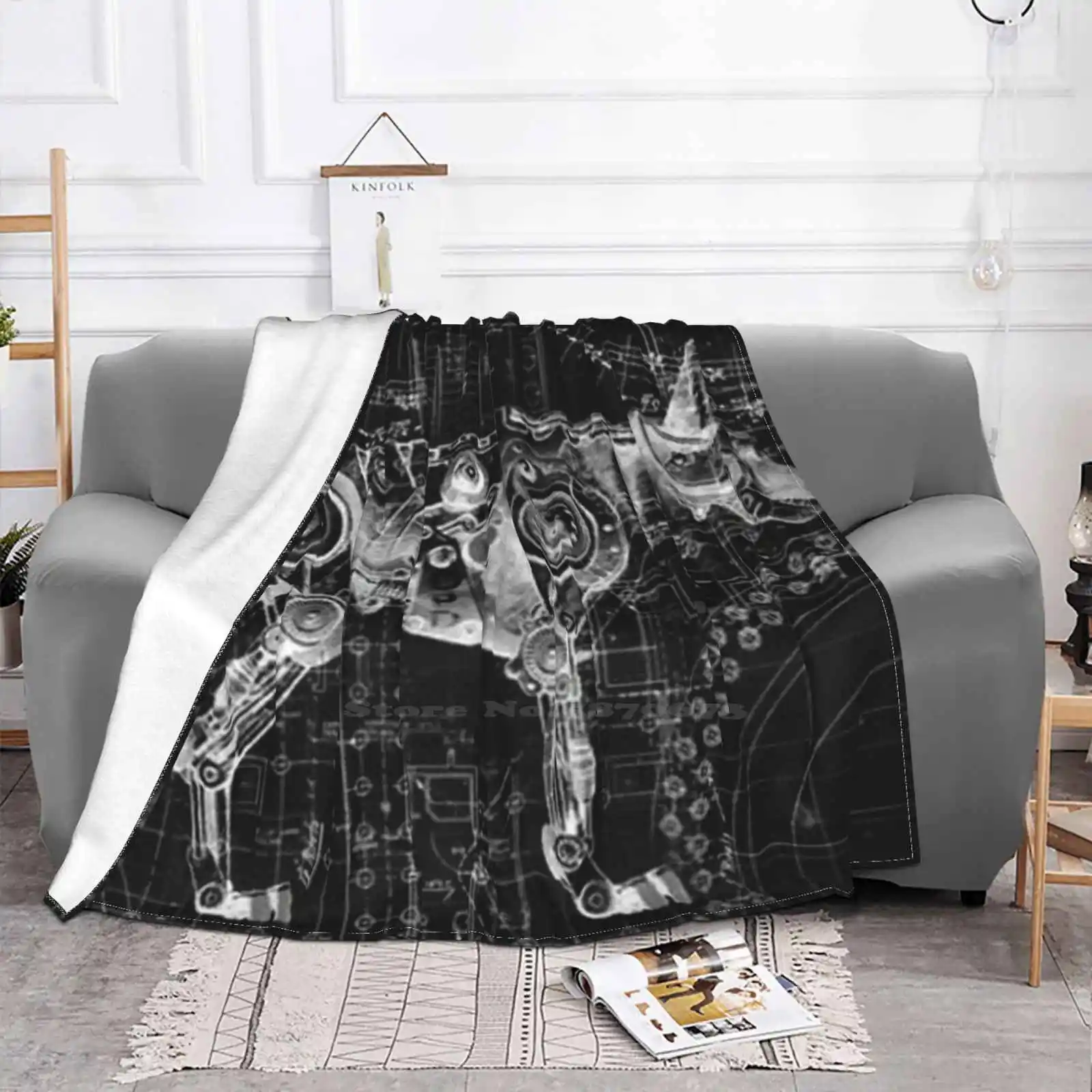 New Vegas Old World Blues Style Rex All Sizes Soft Cover Blanket Home Decor Bedding New Vegas Old World Blues Dlc Rex