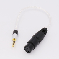New HIFI Carbon Fiber 4.4mm Balanced Male to 4-Pin XLR Balanced Female Audio Adapter Cable 4.4mm to XLR Connector Cable