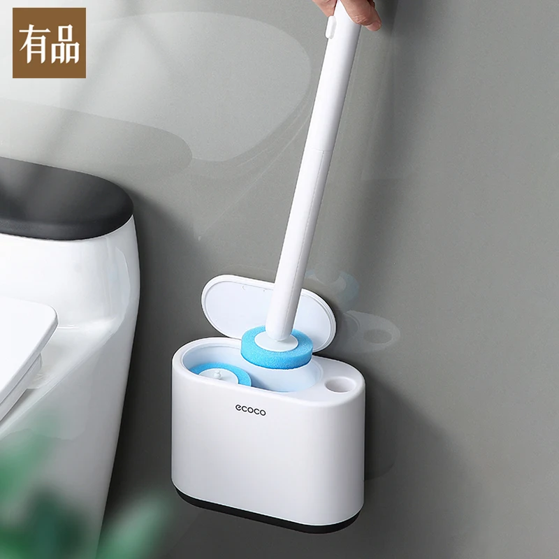 Youpim Disposable Toilet Brush Household Wall-Mounted Can Thrown Without Dead Corners CleaningToilet Brush Bathroom Accessories