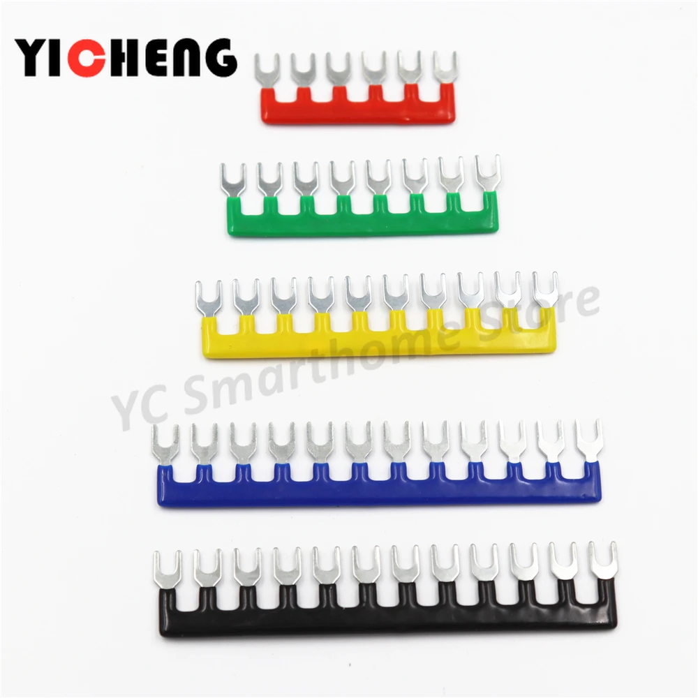 5Pcs TB15A TB25A Short Circuit Insulated Terminal Chip Strip Wiring Connecting Bar   wire connector  electric wire conector