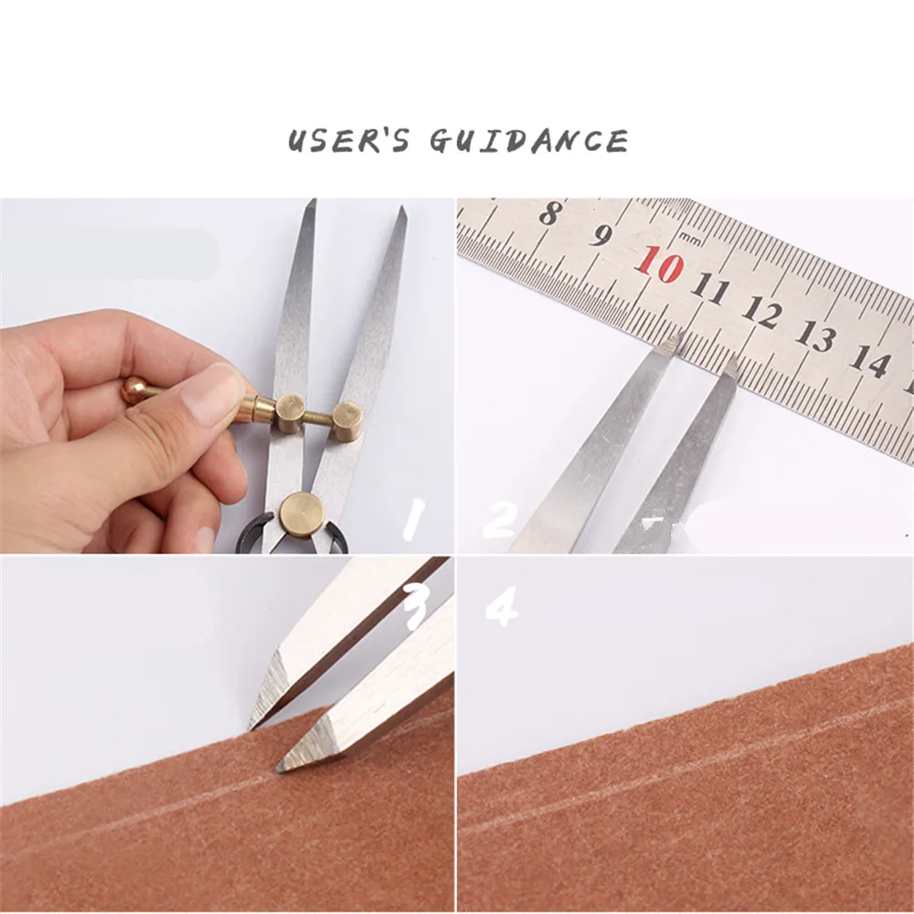 Spring Industrial Line Gauge Tool Leather Drawing Gauge Carpentry Spacing Gauge Fitter