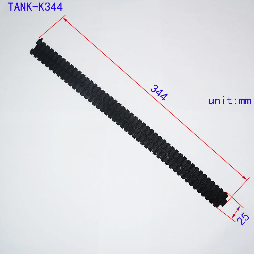 Tanque de borracha para brinquedo infantil, trilha para tanque, carro robô rc, navio, brinquedos, peças e acessórios, bebê, 2pcs