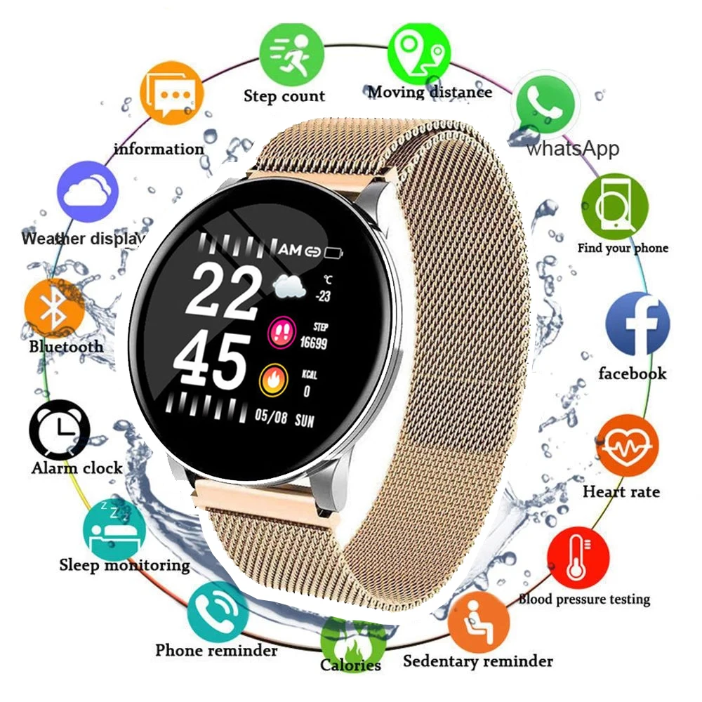 

Sport Round Smart Watch Bluetooth PK ZL02 Wristband Male Female Heart Rate Fitness Tracker Smartwatch Men For Andriod IOS 2021