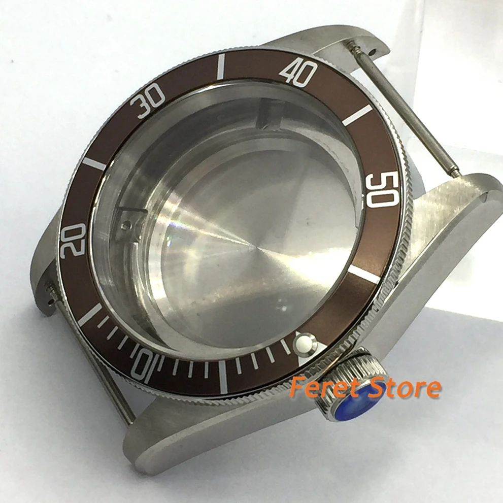 

41mm brown bezel Corgeut sapphire glass date fit 8215 2836 automatic movement Watch stainless steel Case