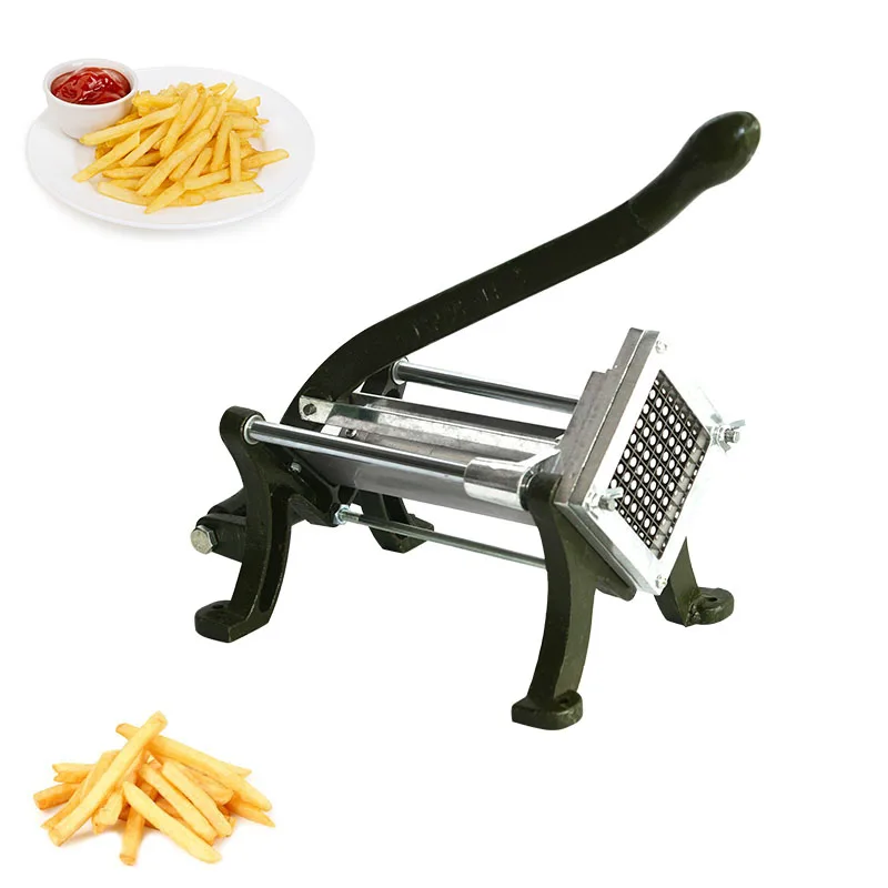 

Stainless Steel Potato Strip Slicer Potato Cutter Commercial French Fry Shredding Machine Vegetable Fruit Chopping Machine