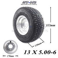 13 x 5.00-6 Tractor Rider Mower ATV GO-kart Drift Bike Wheels beach car accessories Tubeless Tire and Rim Wheel