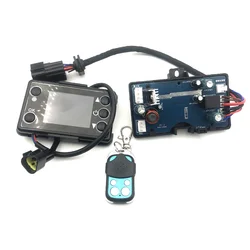 Calefacción de aire para motores diésel, calentador de aire de 2KW, 5KW y 8KW con interruptor de pantalla LCD, placa base de Control y mando a distancia Similar a Eberspacher Webasto, 12/24V