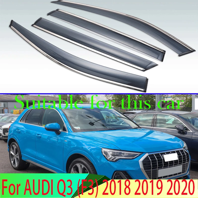 

4 шт., пластиковый Наружный козырек для AUDI Q3 (F3) 2018 2019 +