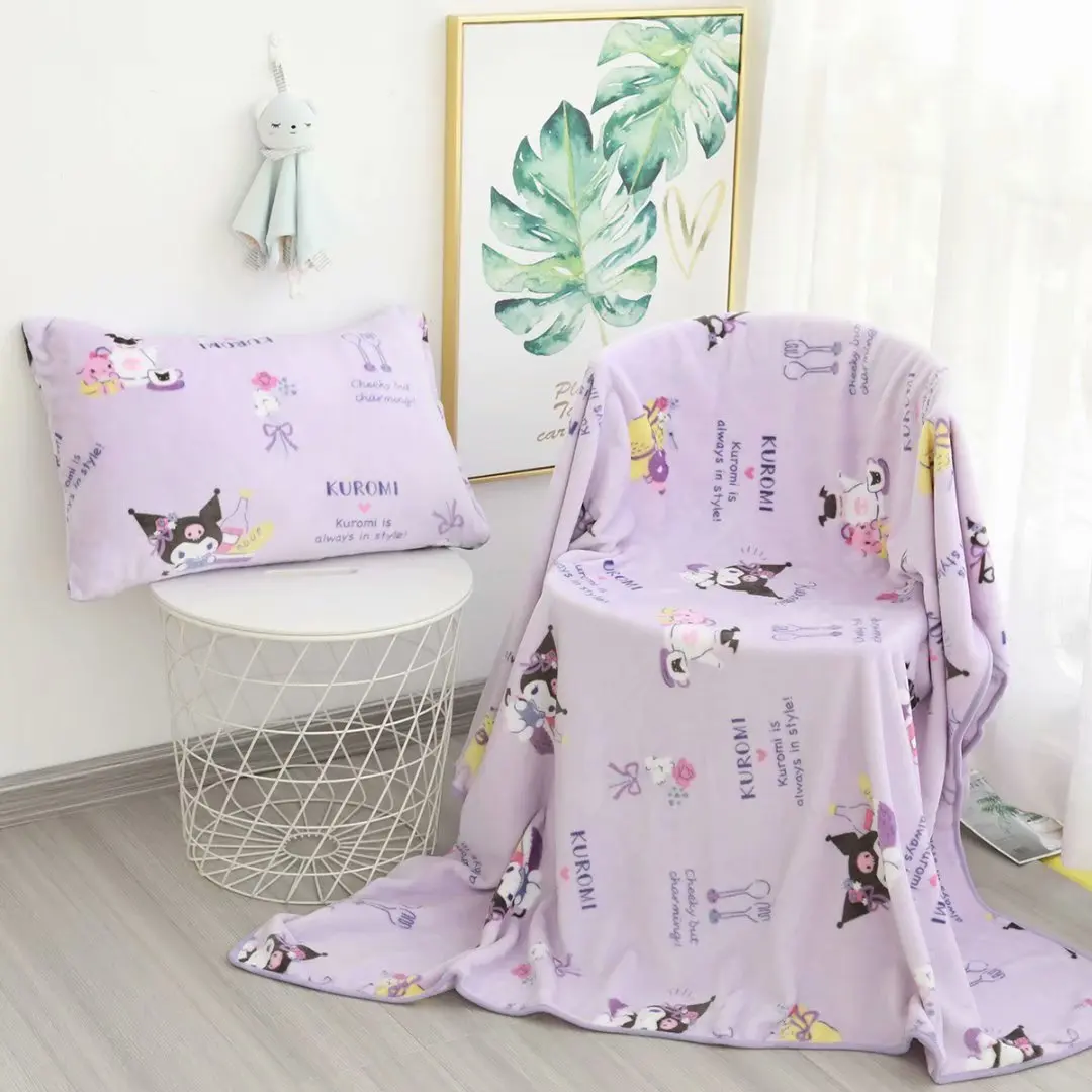 Cartoon Japanese Style Blanket Anime Flannel Blanket Warm Cartoon Nap Blanket Sofa Bedroom Travel Cover Gifts For Girl Kids