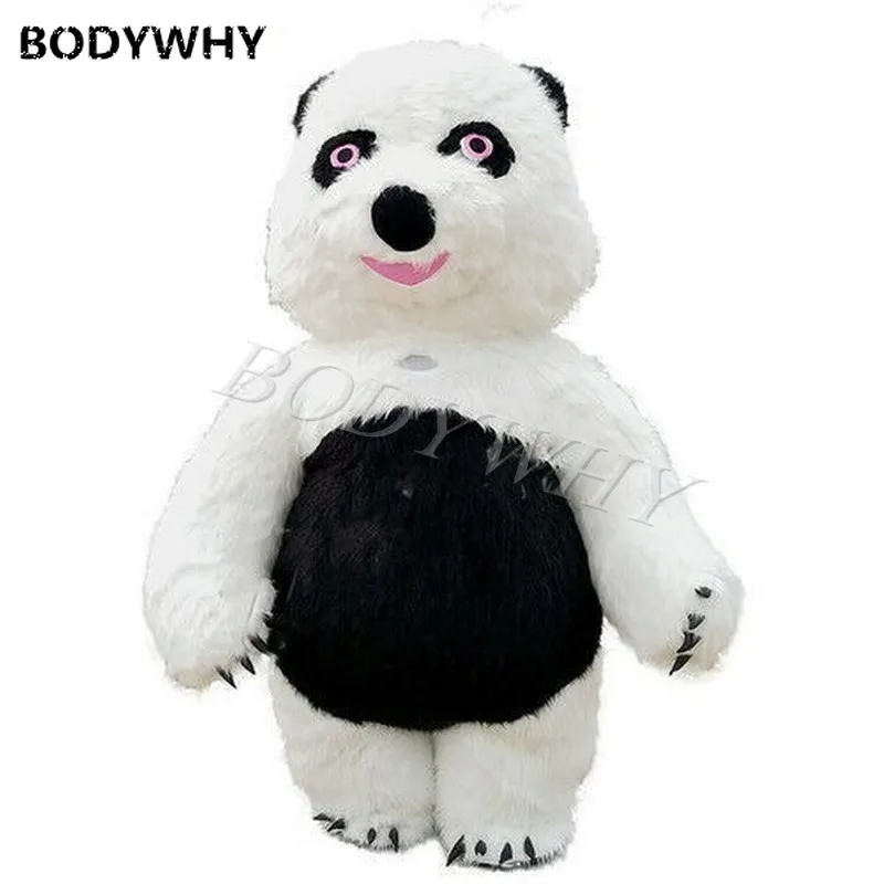 

Advertising Furry Panda Mascot Costume Suits Cosplay Party Outfits Promotion Carnival Wedding Outdoor Inflatable Costume Adult