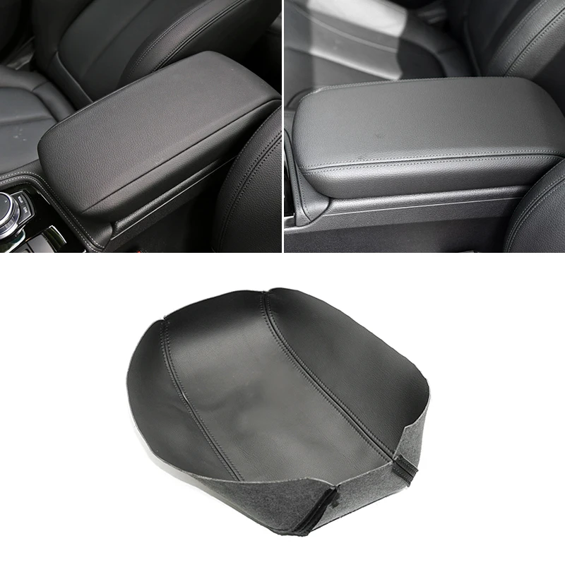 Armrest Leather Cover For BMW 1 Series F20 2016 2017 2018 2019 2020 Car Interior Center Control Armrest Box Cover Sticker Trim