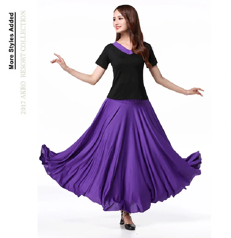 Dance Skirt Women Flamenco Festival Dance Costumes Female Belly Stage Performance Skirt Flamengo Ballet Ballroom Costumes