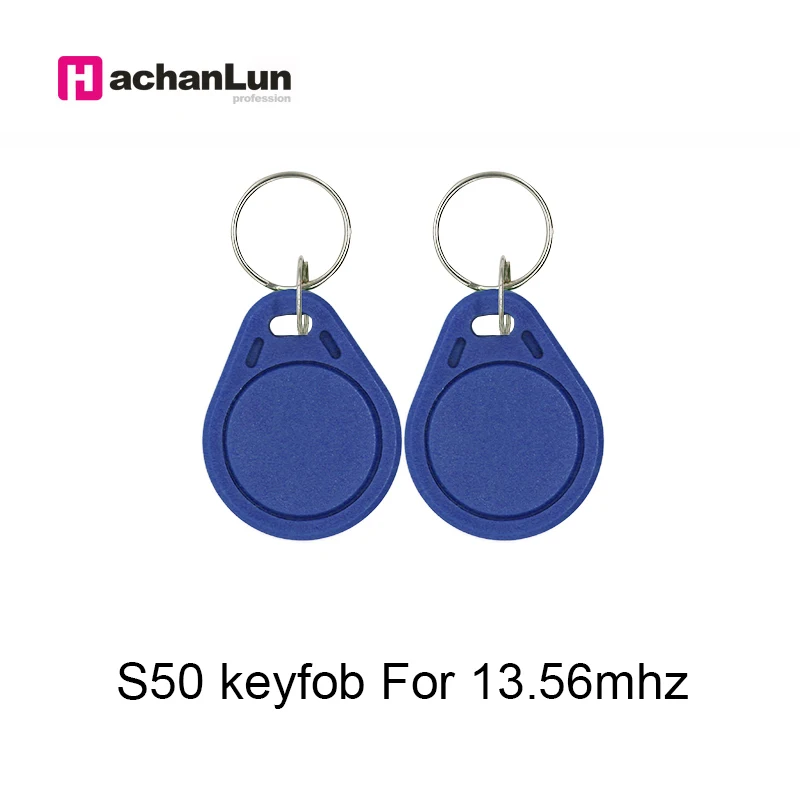 13.56MHz IC M1 S50 RFID Key Tag Card Token Attendance Management Keychain ABS Waterproof Keyfobs Tags 5/10pcs