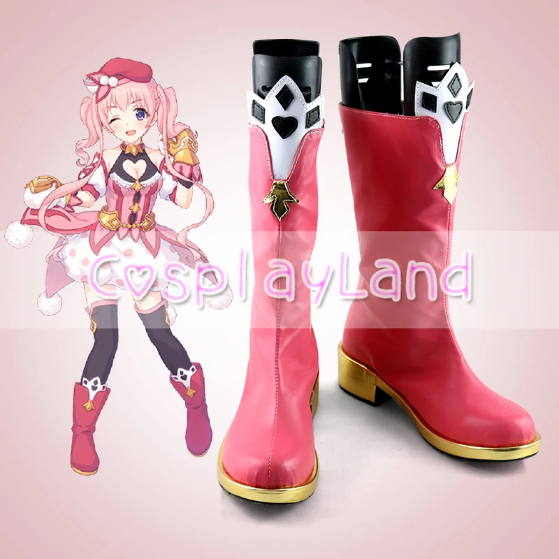 Princess Connect ! Re:Dive Tsumugi Cosplay Boots Shoes Women Shoes Customized Halloween Carnival Cosplay Costume Accessories