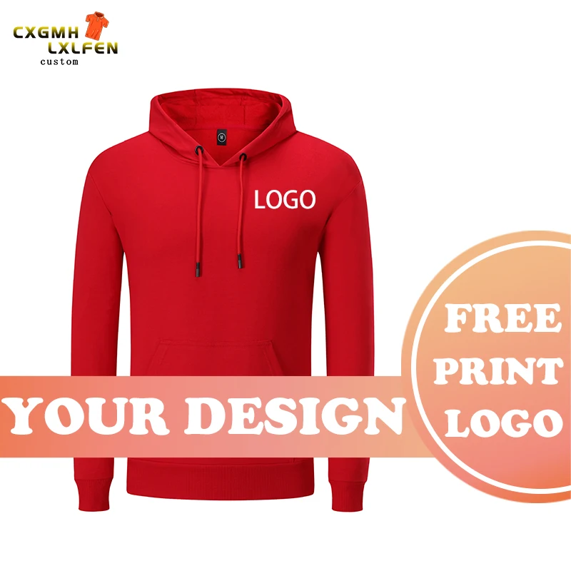 

Soft Hooded Sweater Harajuku Casual Sports Top Pure Color Slim Men's Face Mask Button Sports Long Sleeve DIY Customization