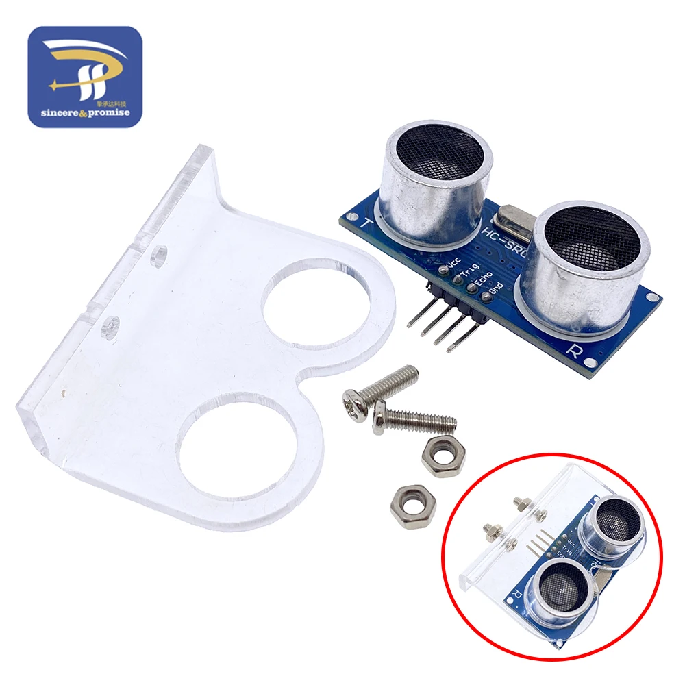 DC 3,3 V-5 V IO Ultraschall Modul Entfernung Messwandler Sensor Für Arduino DIY Kit Welle Detektor Bereich modul HC-SR04 – Detail 8