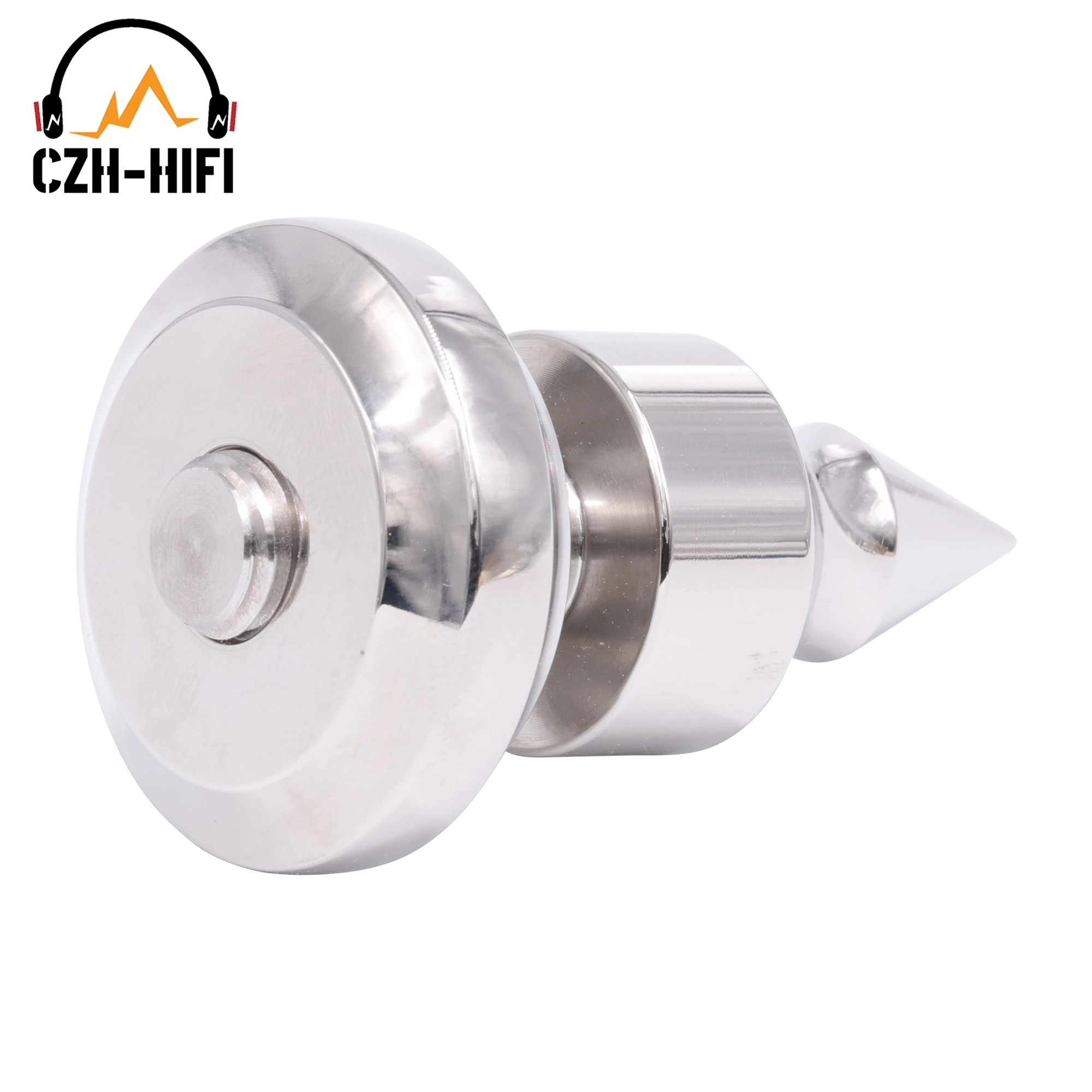 1pc Hallo-End Edelstahl Kegel Spike Isolation Stand Basis Boden Füße Füße Lautsprecher AMP Audio Schrank subwoofer Stoßfest – Detail 4