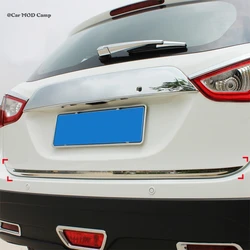 Car Accessories for Suzuki SX4 S-Cross 2014-2020 Stainless Steel Glossy Rear Trunk Tailgate Molding Cover Trim