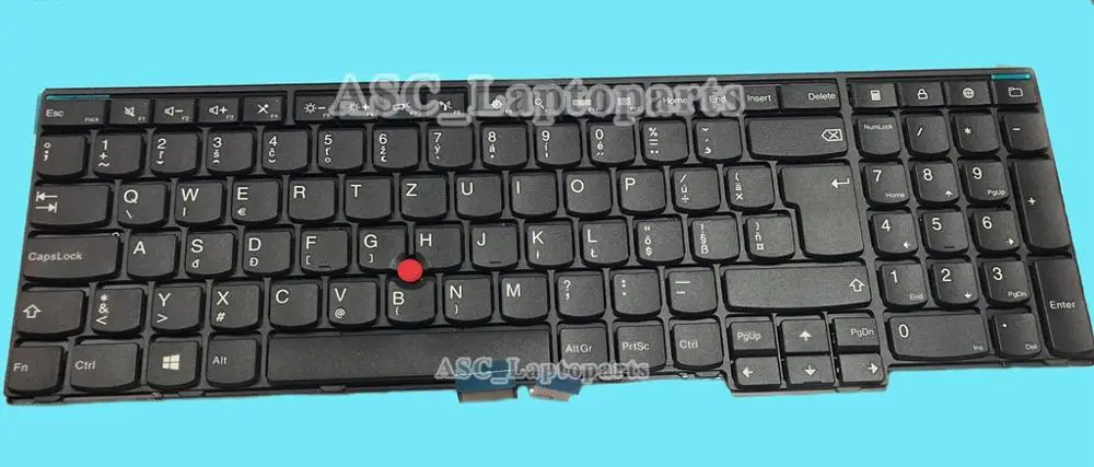 

Клавиатура новая иврит Словацкий шведский для ноутбука LENOVO IBM Thinkpad T540 T540P T550 T560 P50s, черная указка, без подсветки