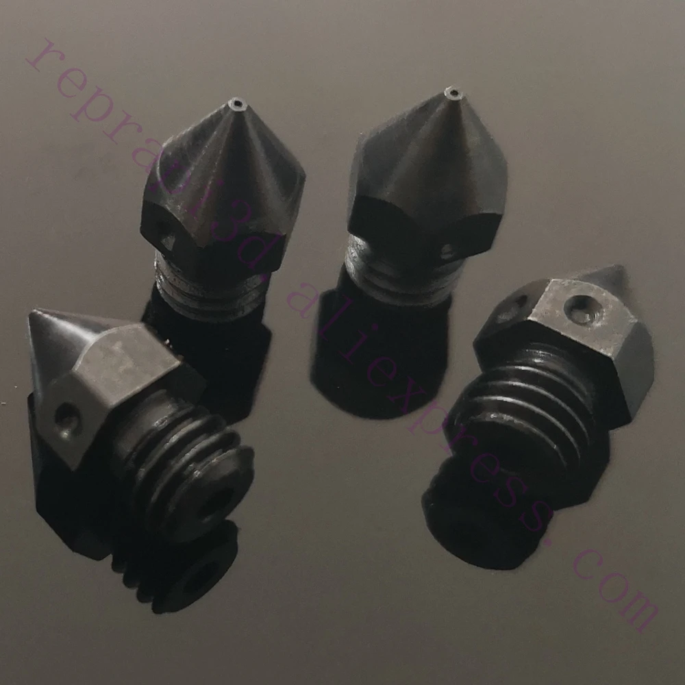 

4x Sharp MK8 Hardened Tool Steel Nozzles 0.4mm M6 for 1.75mm MK Creality CR-10 CR10 Ender3 pro, ANET A8 3D Printer