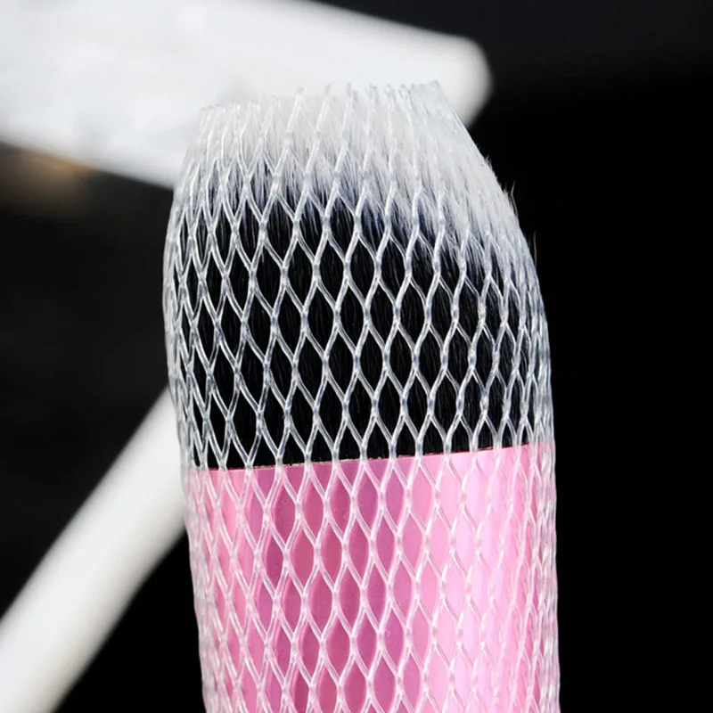 50 Pcs Mesh Flexible Net Protectors Cover Sheath Beauty White Cosmetic Make Up Brushes Guards Convenient Brochas Maquillaje Tool