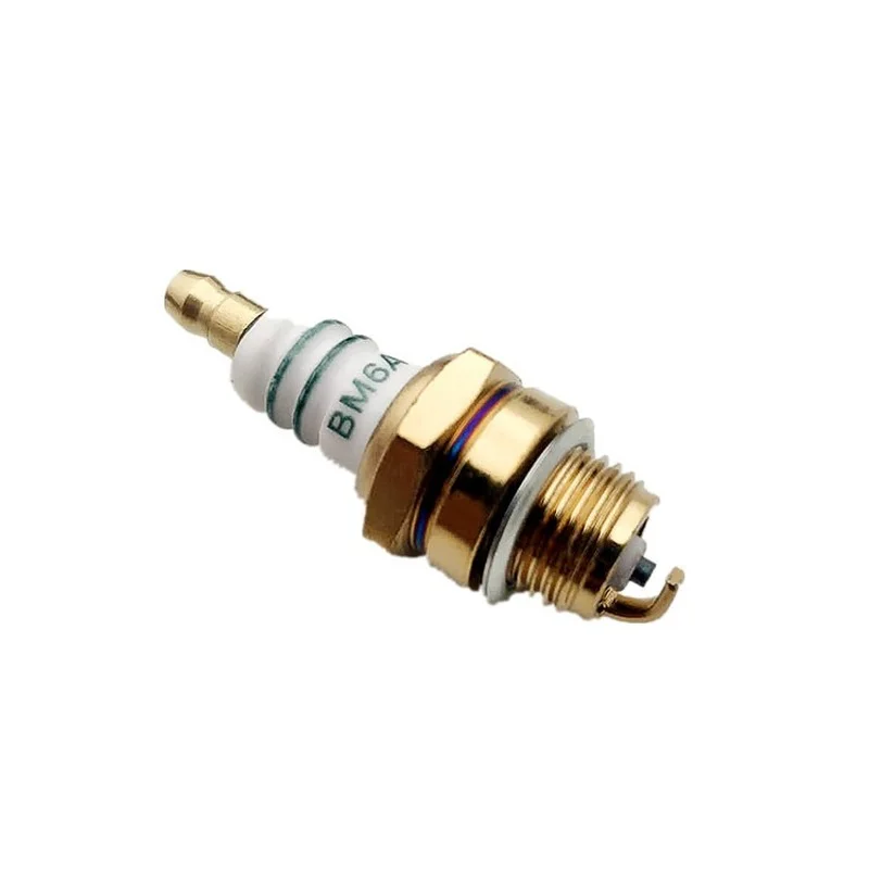 1Pc BM6A Spark Plug Glow Plug Standard Spark Plug Small Engine Replacemnet for 2 stroke Chainsaw Lawn Mower Strimmer