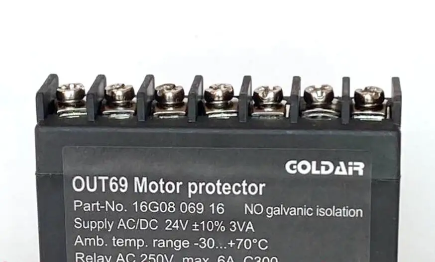 

Compressor temperature protection module OUT69 (INT69) 52A120S10 motor thermal protector 220V 24V AC DC universal 16G08 069 16