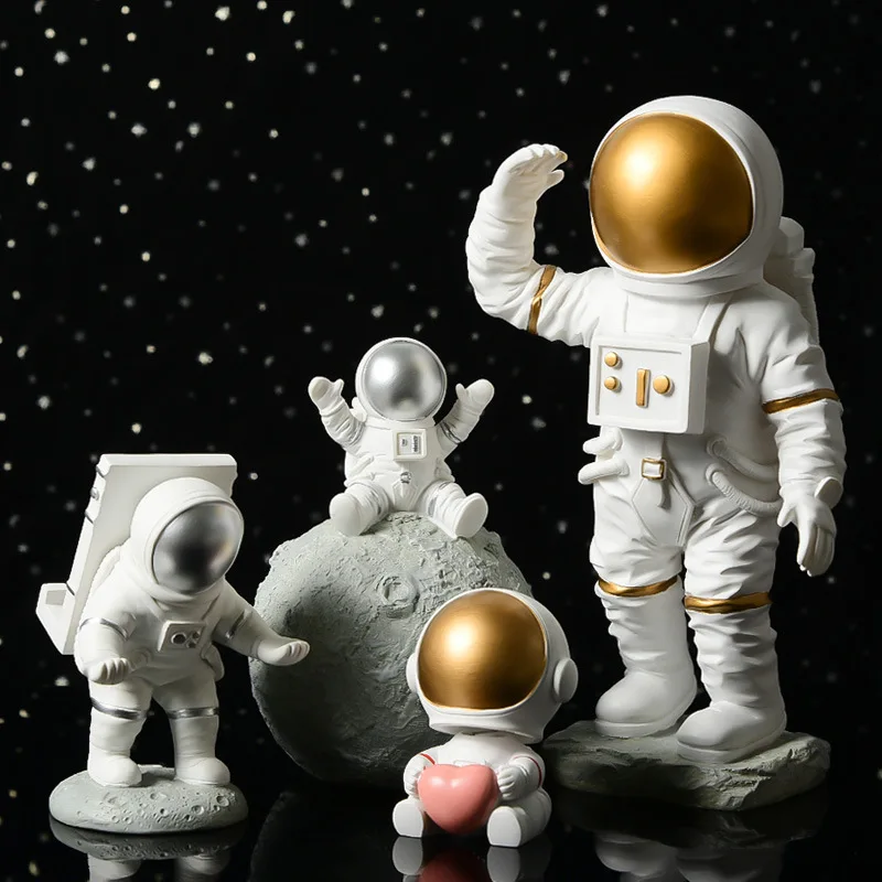 8 Astronaut Silicone Mold For Fondant Chocolate Epoxy Sugarcraft Mould Pastry Cupcake Decorating Kitchen Accessories Tool