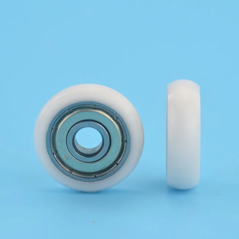 20pcs circular arc plastic coated bearing 626ZZ 626 6*28*7mm guide wheel POM nylon wrapped roller bore 6mm diameter 28mm