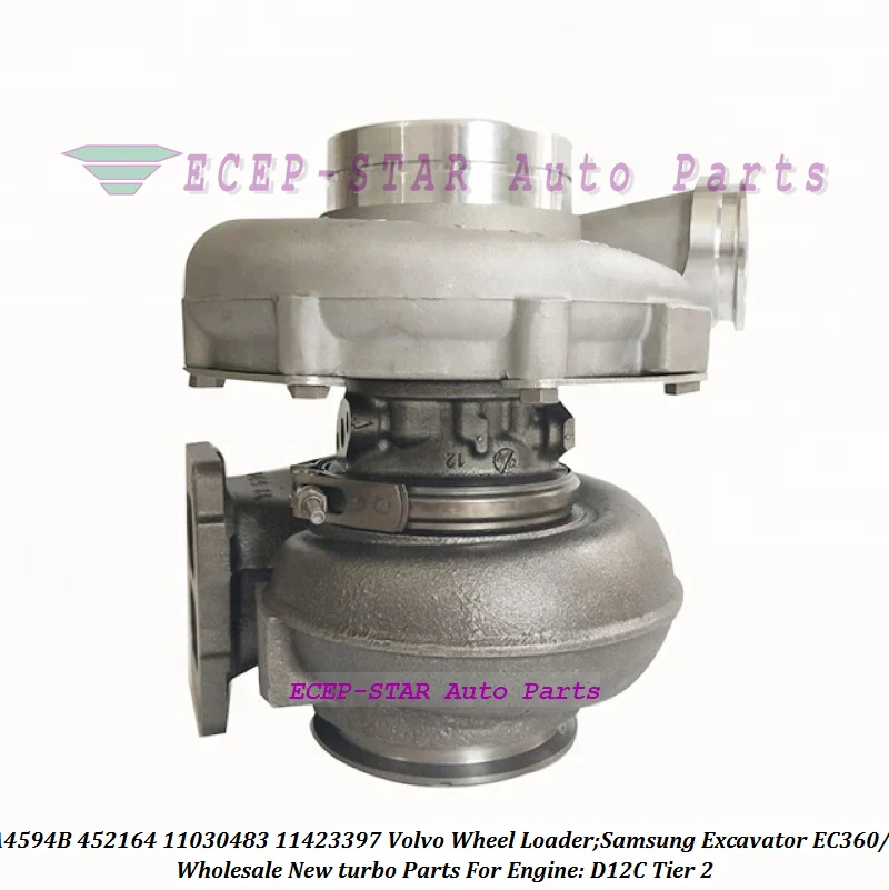 Turbo GT4594B 452164 452164-0026 452164-11 11030483 11423397 For Volvo Wheel Loader For Samsung Excavator EC360 460 D12C Tier 2