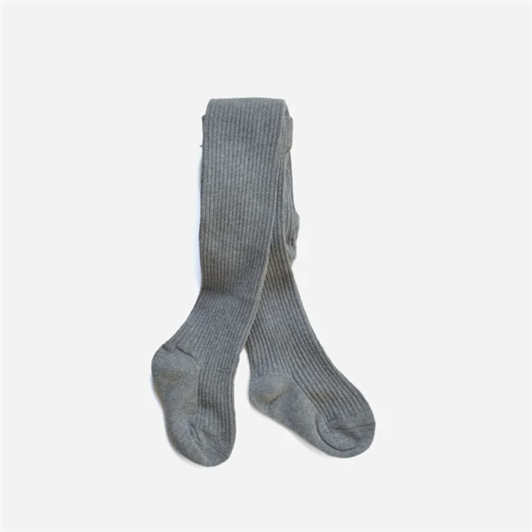 Kinder Strumpfhosen Für Mädchen Baumwolle Gestrickte kinder Mädchen Strumpfhosen Solide Weiche Baby Leggings Weiß Schwarz Engen Frühling Herbst 1-9 jahre – Detail 4