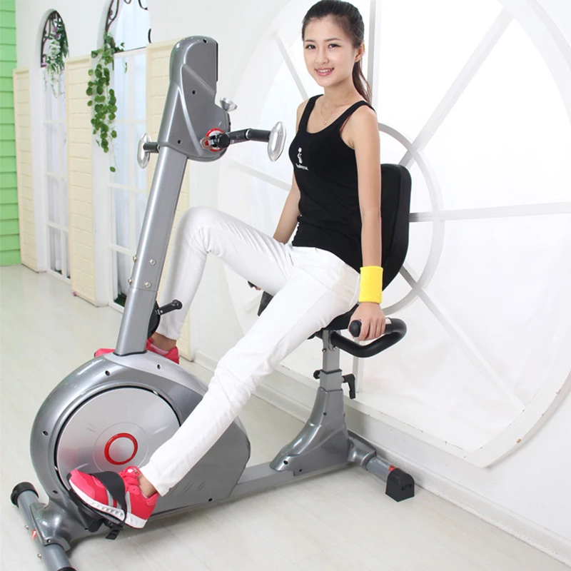 Indoor Exercise Bike Weight Loss Spinning Bike Fitness Equipment Recumbent Cycling Bike for hand Home Gym machine for training