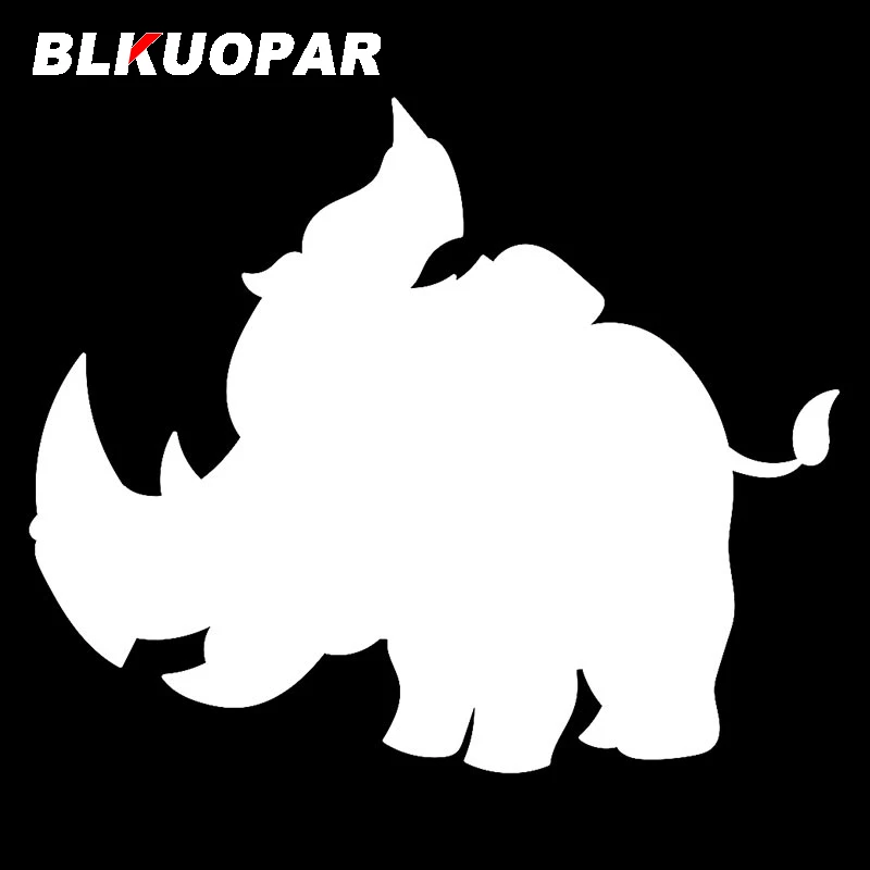 BLKUOPAR Rhino Cubs Car Stickers Vinyl Car Wrap Decal Skateboard Campervan RV Waterproof Sunscreen Funny Occlusion Scratch Decor