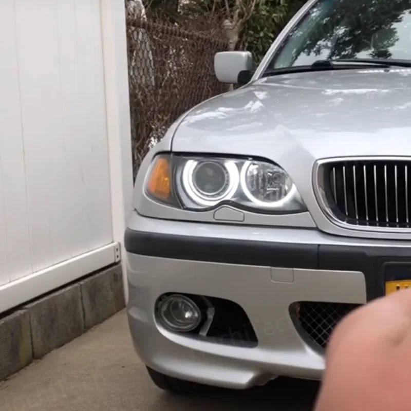 for BMW 3 series E46 316i 318i 320d 323i 328i 330i 325xi 330d 1998-2005 Excellent LED Cotton Angel Eyes rings daytime light