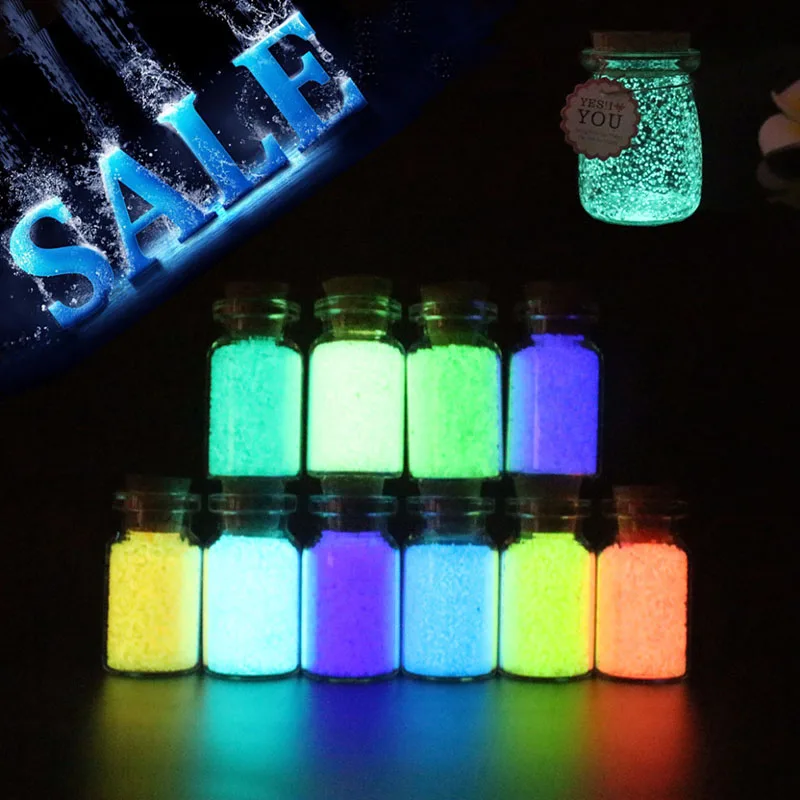 10g Luminous Sand Stones Party DIY Bright Noctilucent Glow In The Dark Christmas Fluorescent Gift Decoration Fish Tank Decor