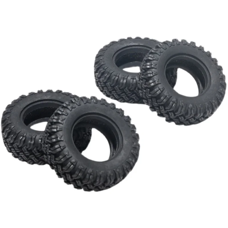 KYX Racing Rubber Tires 47mm x 18mm Tyres Upgrades Parts Accessories for 1/24 RC Crawler Car Axial SCX24 Deadbolt JLU C10 B-17