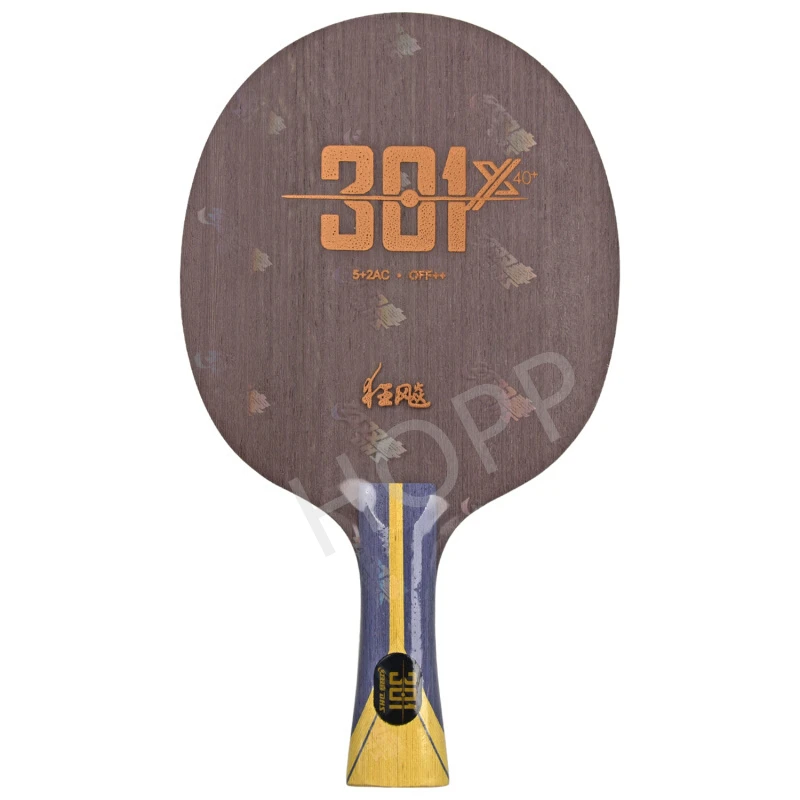 DHS 301 301X table tennis racket for 40+ ball 5 ply wood + 2 ply arylate carbon fiber off+ ping pong blade paddle fast attack