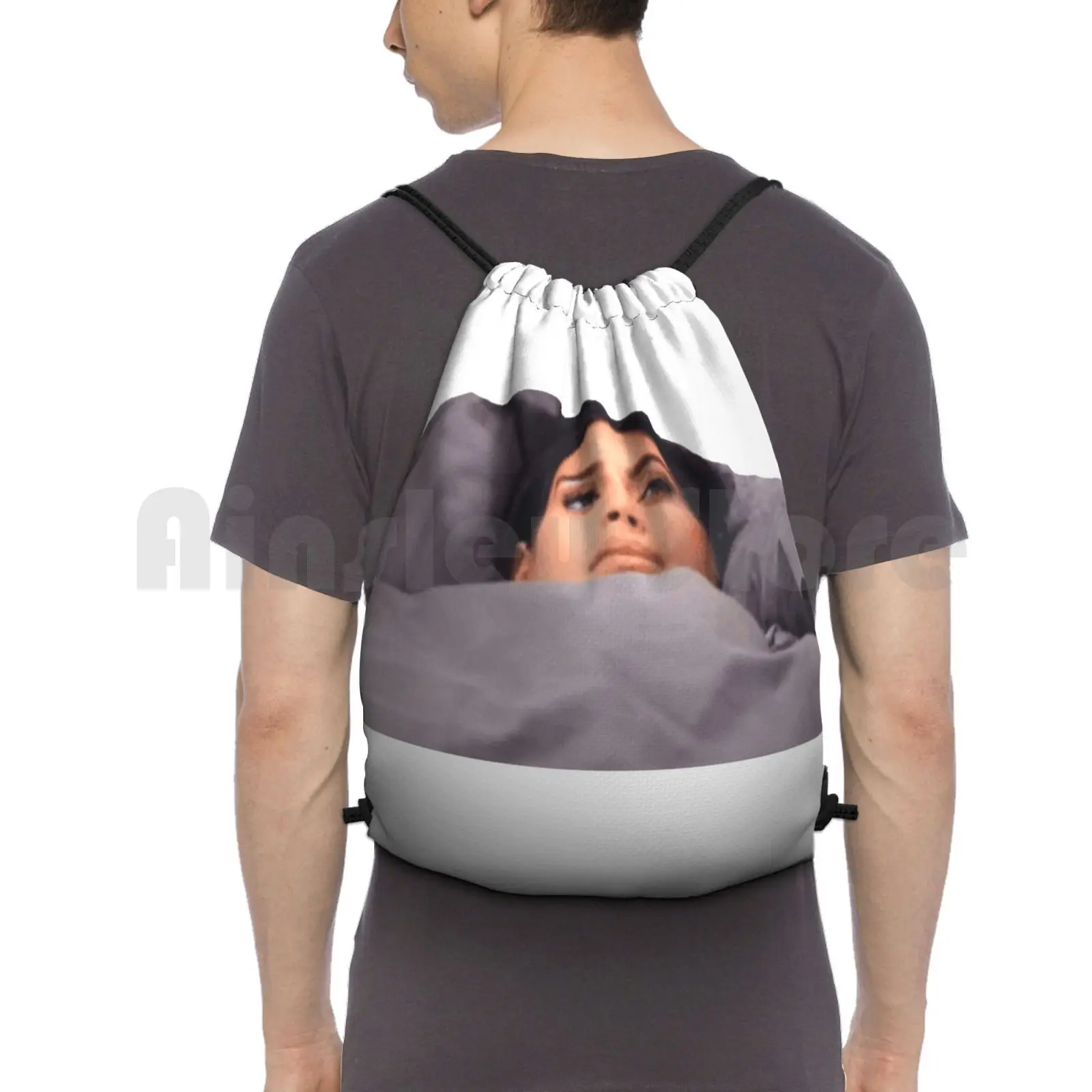 Backpack Drawstring Bag Riding Climbing Gym Bag Kris Jenner Funny Meme Cute Tumblr Hipster Nerd Geek Humor Cool Popular