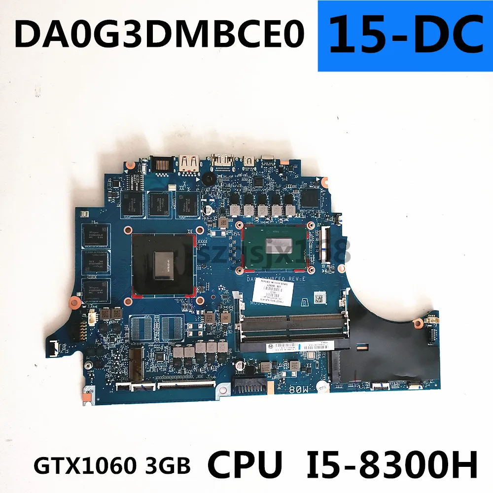 

FOR HP omen 15-DC 15T-DC Laptop Motherboard With CPU-i5-8300H,GPU- GTX1060 3GB L24338-601 L29338-601 100% Test working